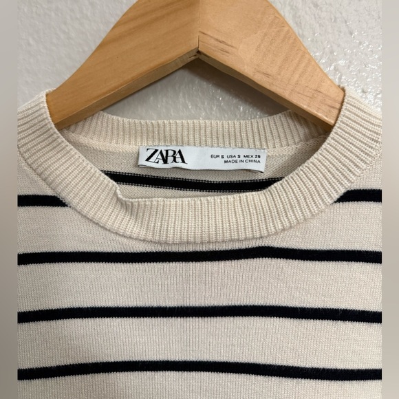 Zara Striped Viscose-Blend Sweater - Picture 4 of 6